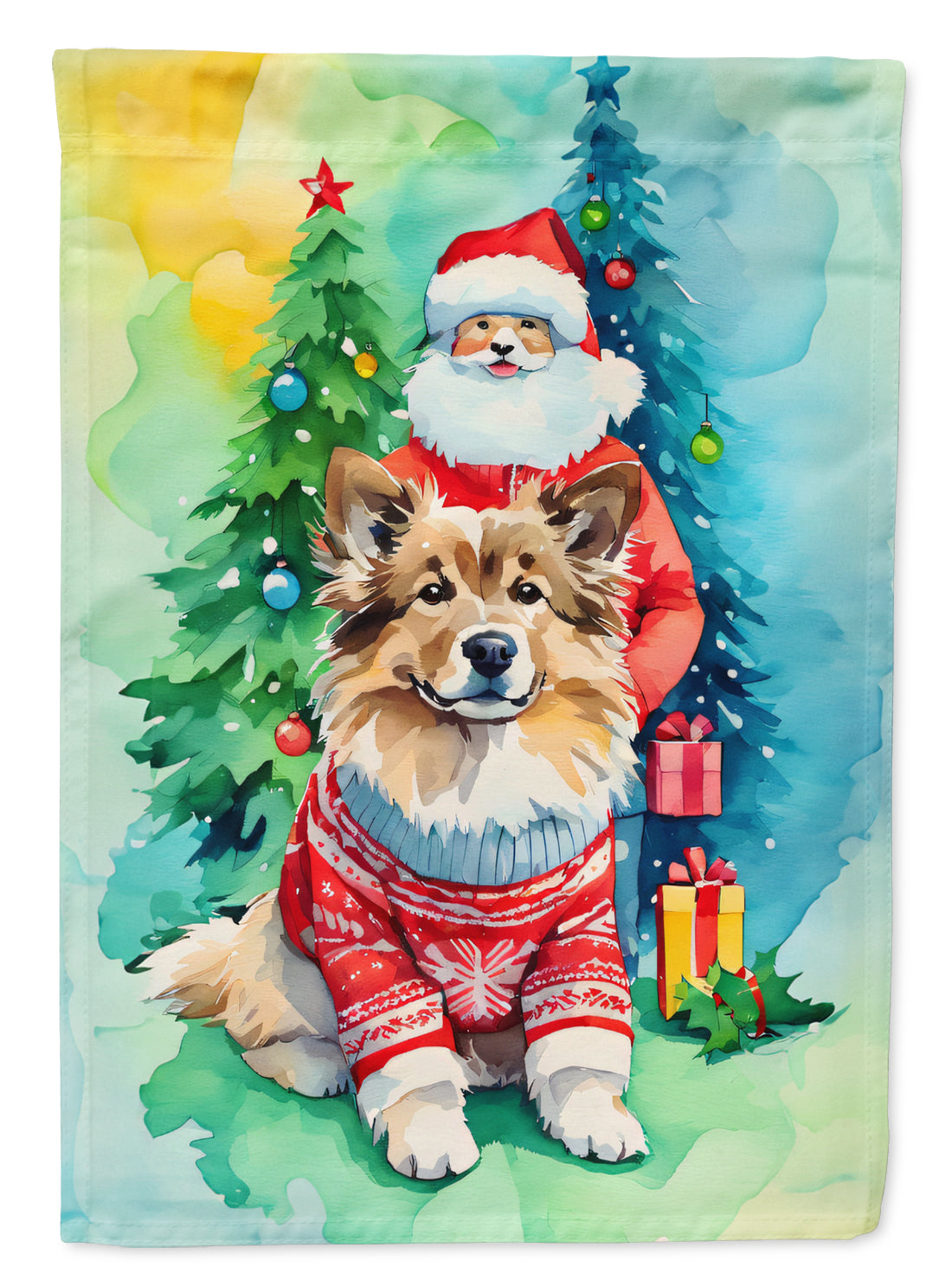 Buy this Finnish Lapphund Christmas House Flag