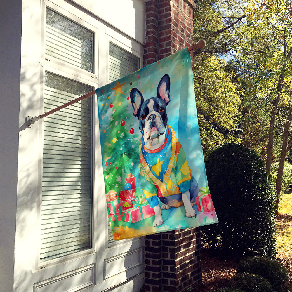 Buy this French Bulldog Christmas House Flag