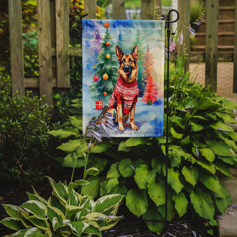 Buy this German Shepherd Christmas Garden Flag