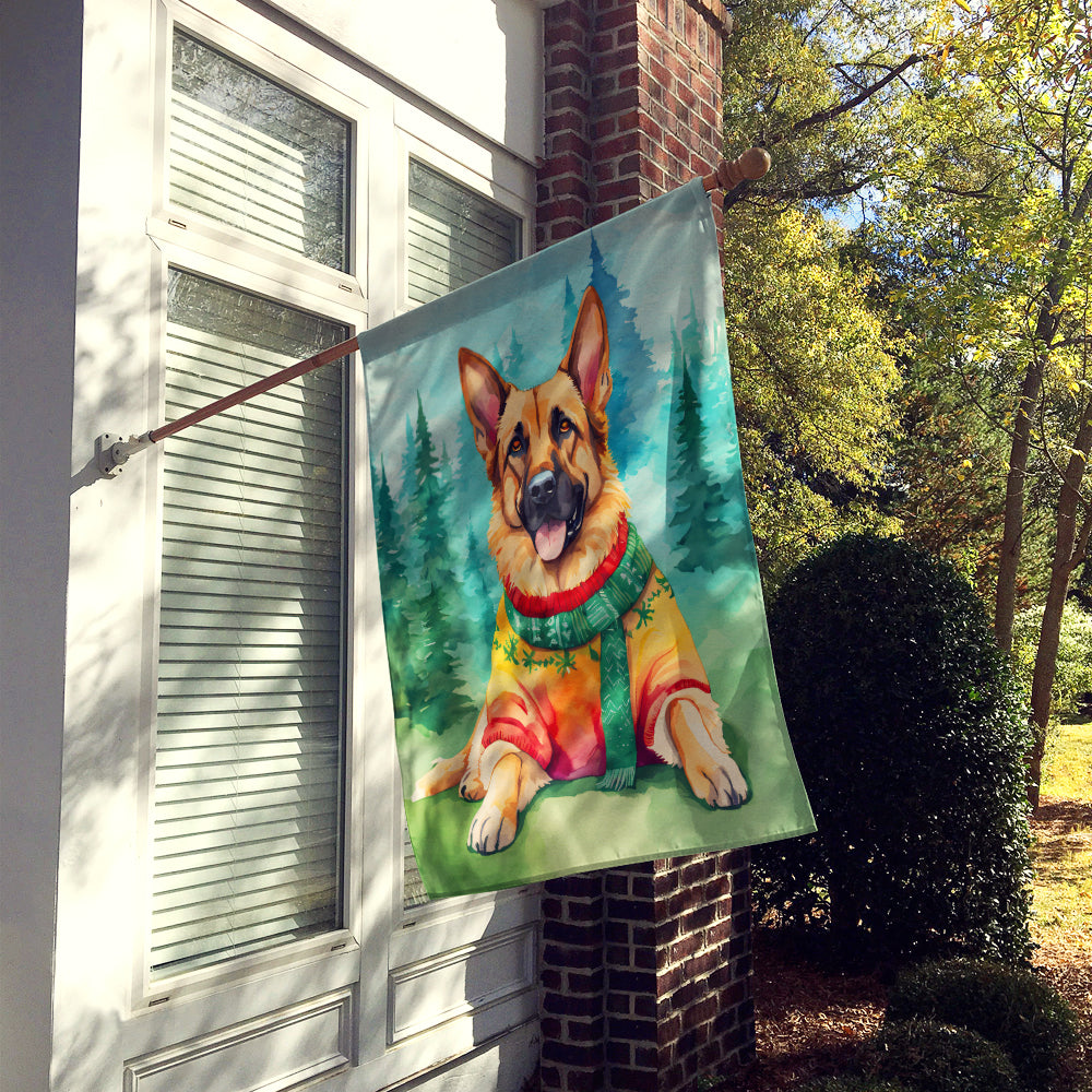 Buy this German Shepherd Christmas House Flag