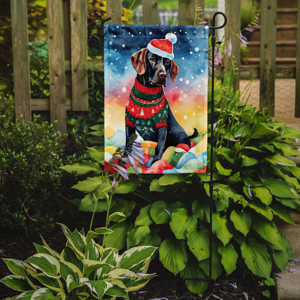 Buy this German Shorthaired Pointer Christmas Garden Flag