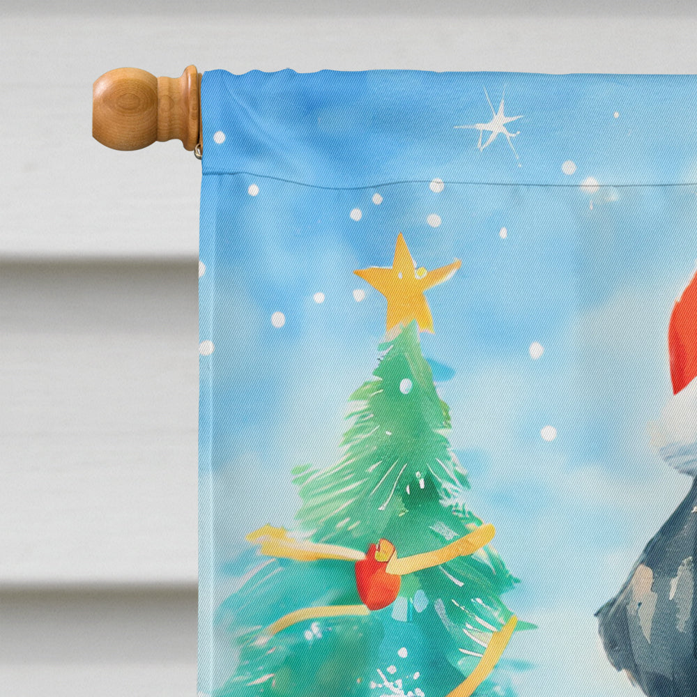 German Wirehaired Pointer Christmas House Flag