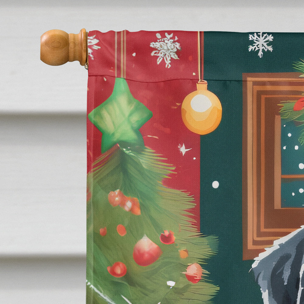 German Wirehaired Pointer Christmas House Flag