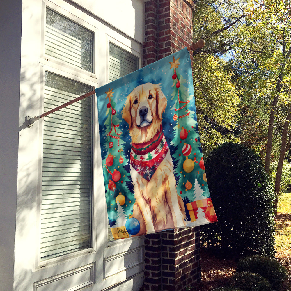 Buy this Golden Retriever Christmas House Flag