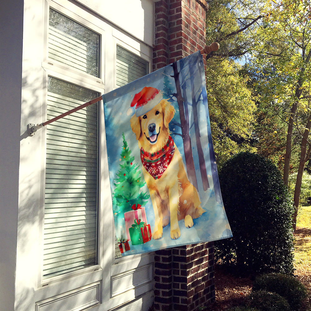 Buy this Golden Retriever Christmas House Flag