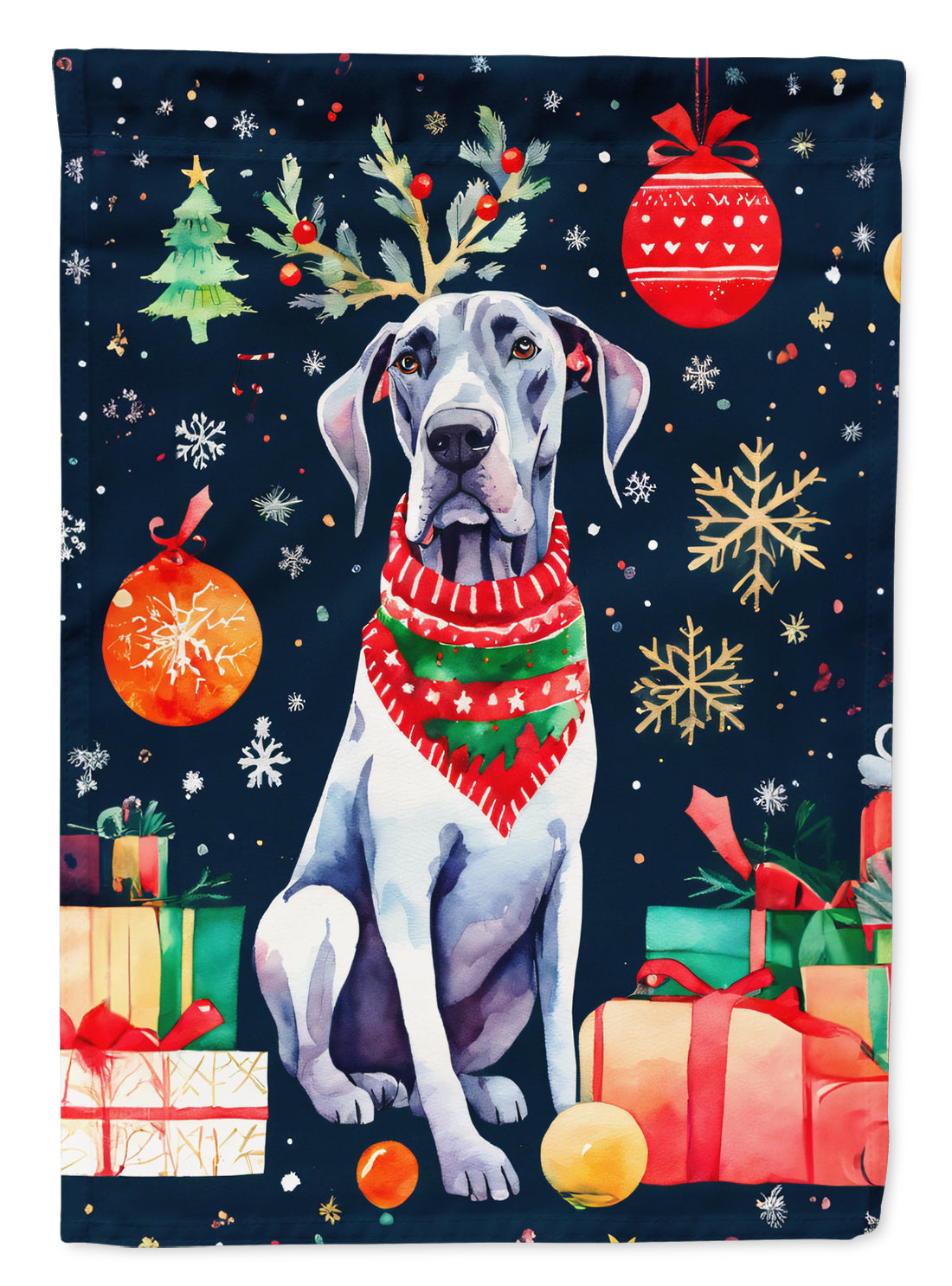 Buy this Great Dane Christmas Garden Flag