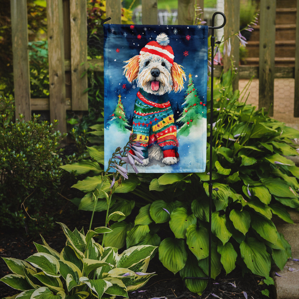 Komondor Christmas Garden Flag