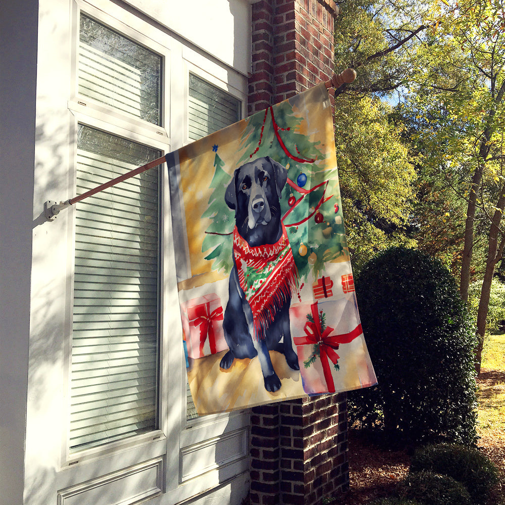 Buy this Black Labrador Retriever Christmas House Flag