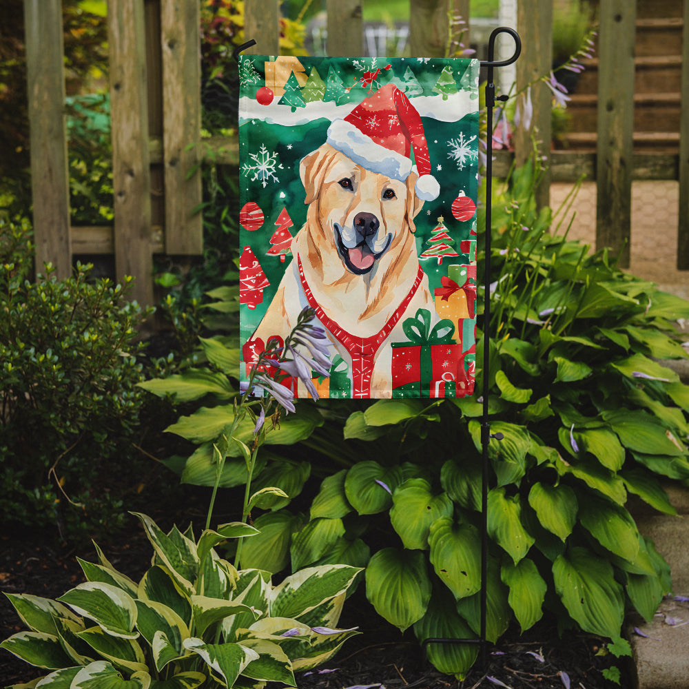 Buy this Yellow Labrador Retriever Christmas Garden Flag