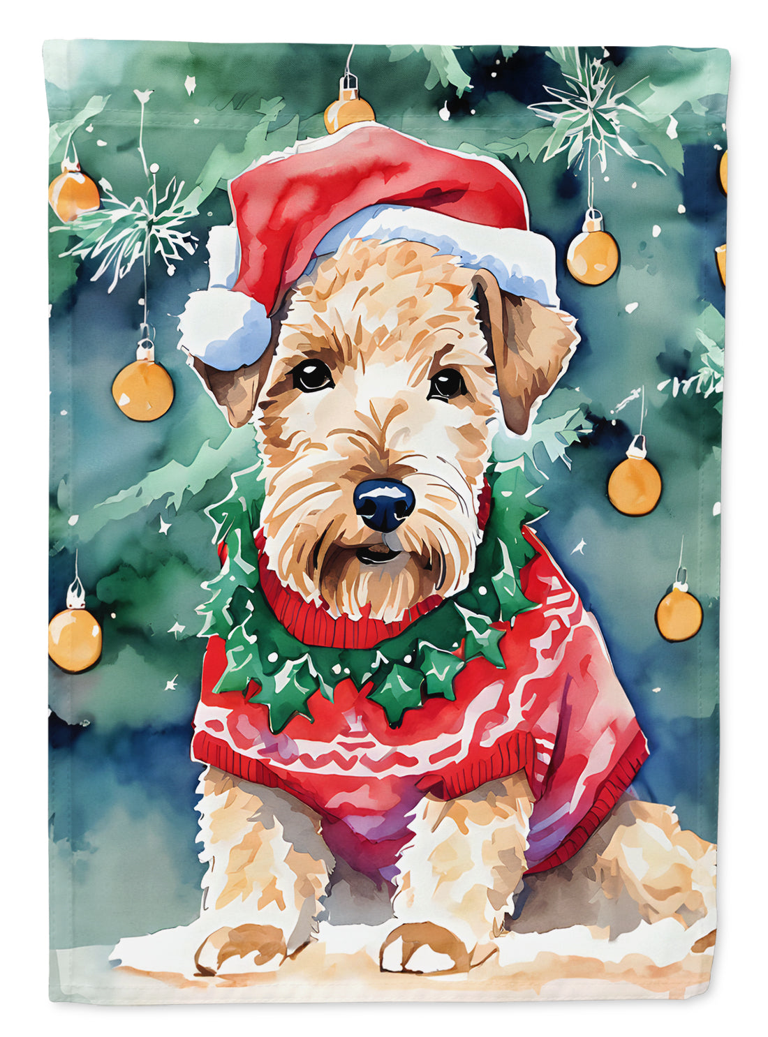 Buy this Lakeland Terrier Christmas Garden Flag