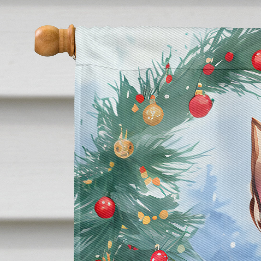 Lancashire Heeler Christmas House Flag