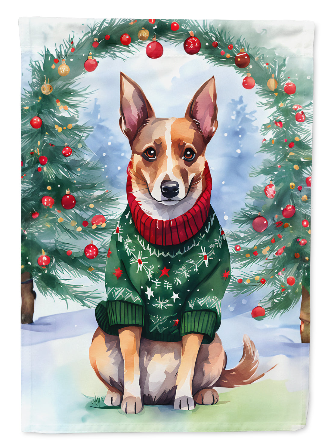 Buy this Lancashire Heeler Christmas Garden Flag