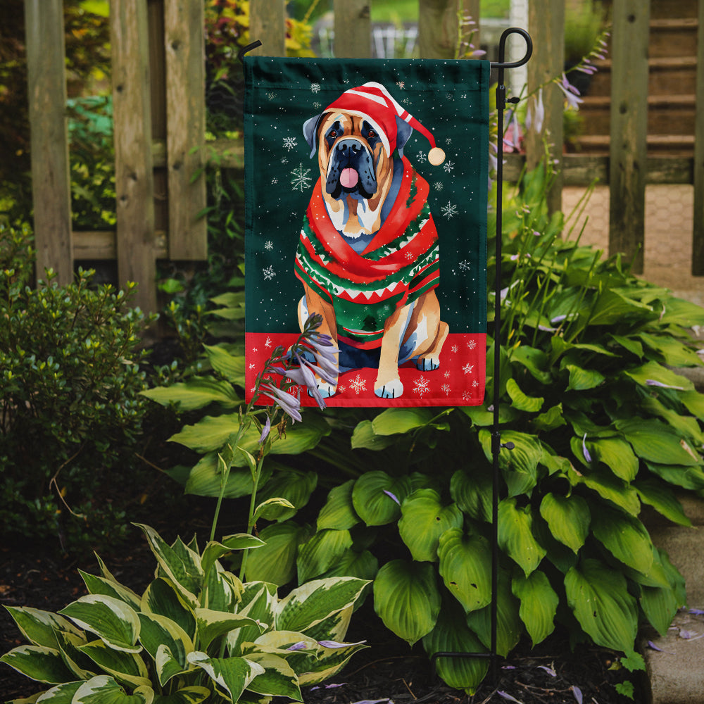 Mastiff Christmas Garden Flag