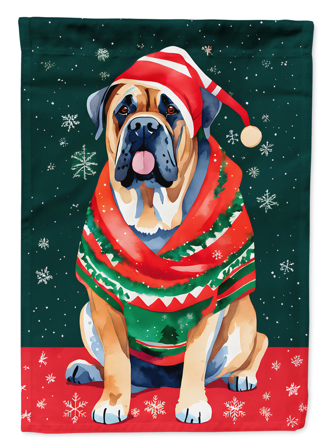 Buy this Mastiff Christmas Garden Flag