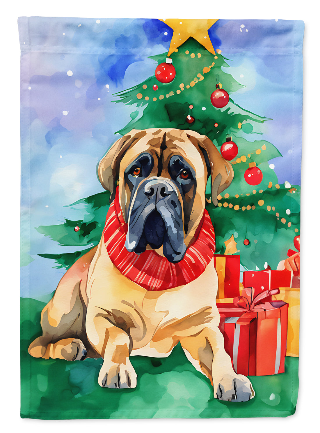 Buy this Mastiff Christmas Garden Flag