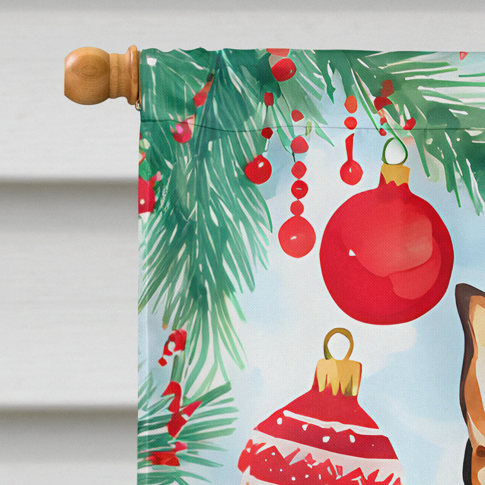 Miniature Pinscher Christmas House Flag