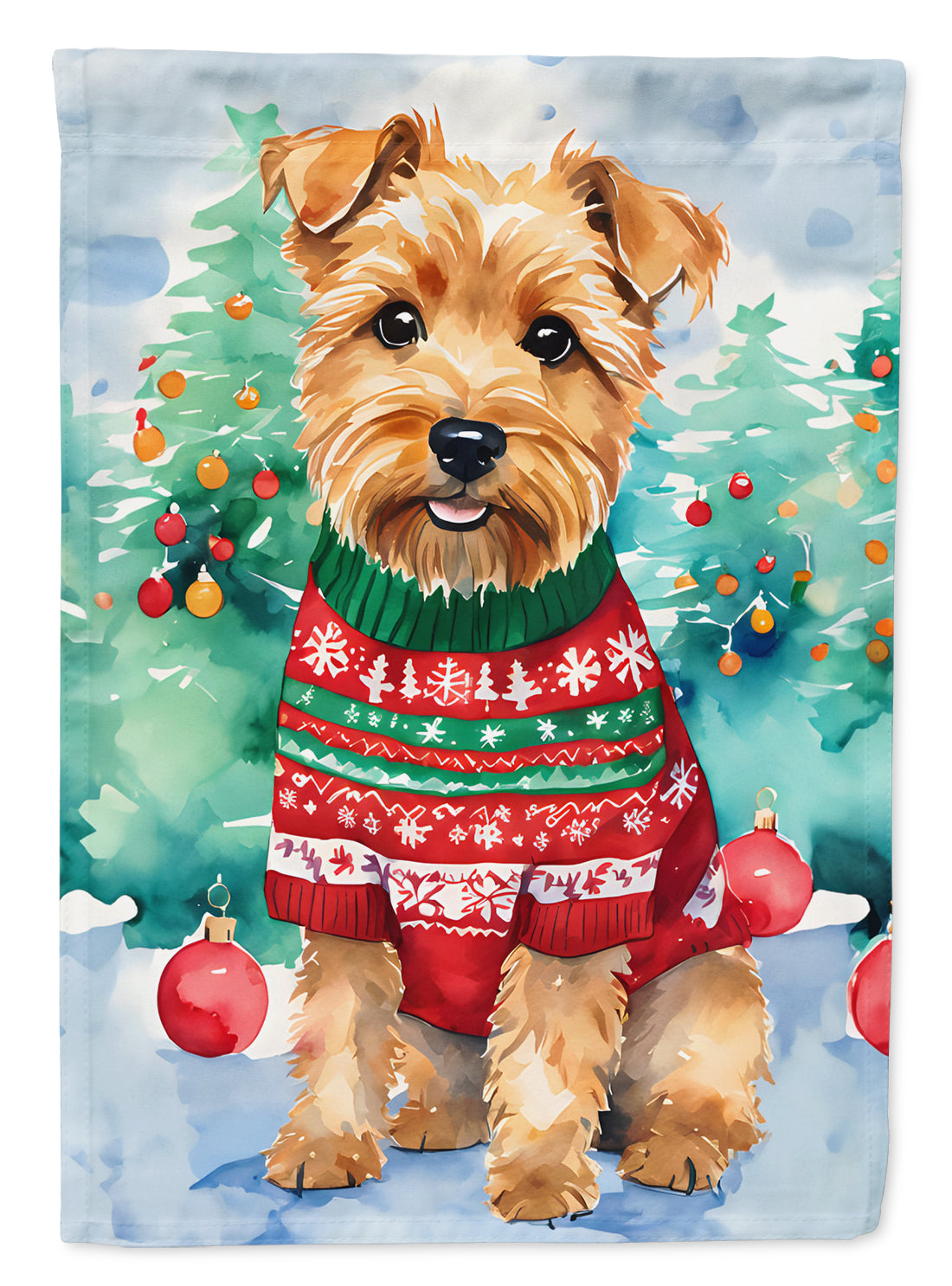 Buy this Norfolk Terrier Christmas House Flag