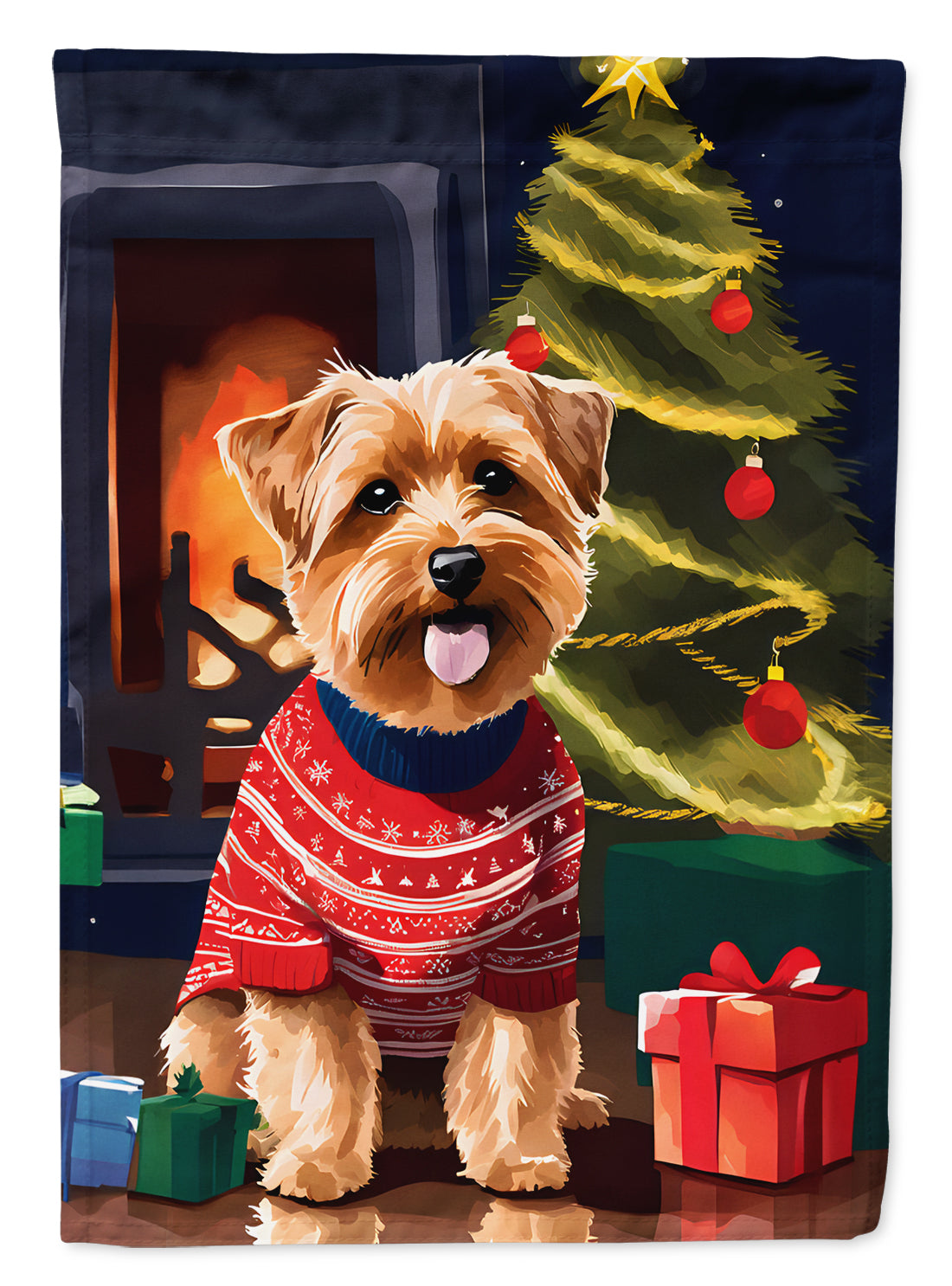 Buy this Norfolk Terrier Christmas Garden Flag