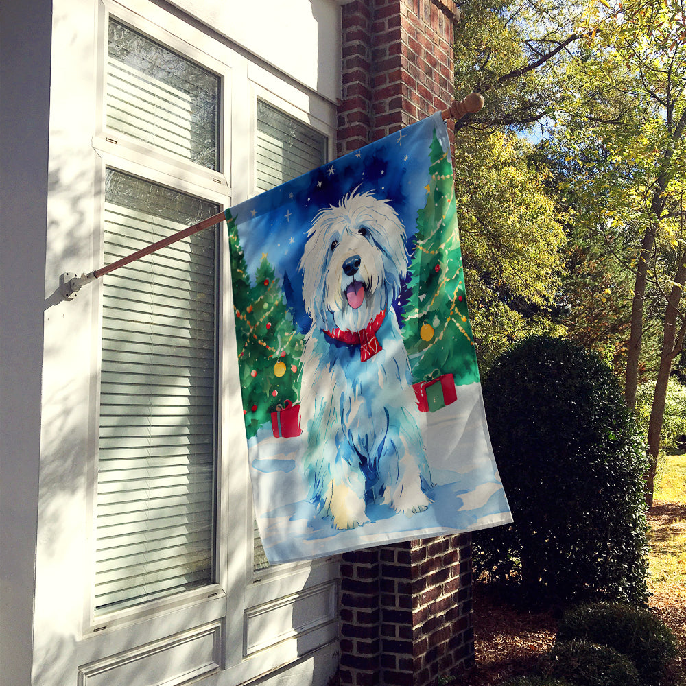 Buy this Old English Sheepdog Christmas House Flag