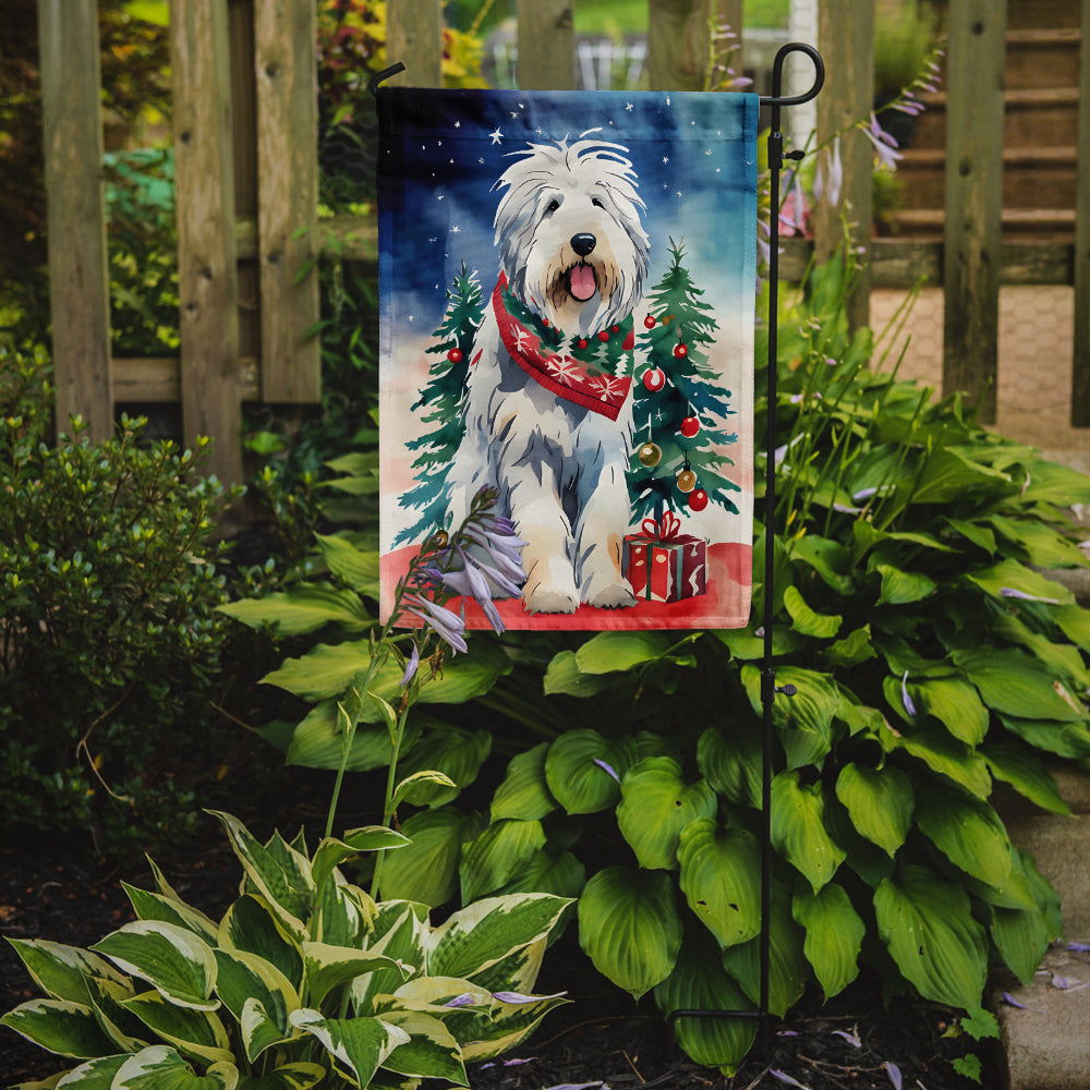 Buy this Old English Sheepdog Christmas Garden Flag