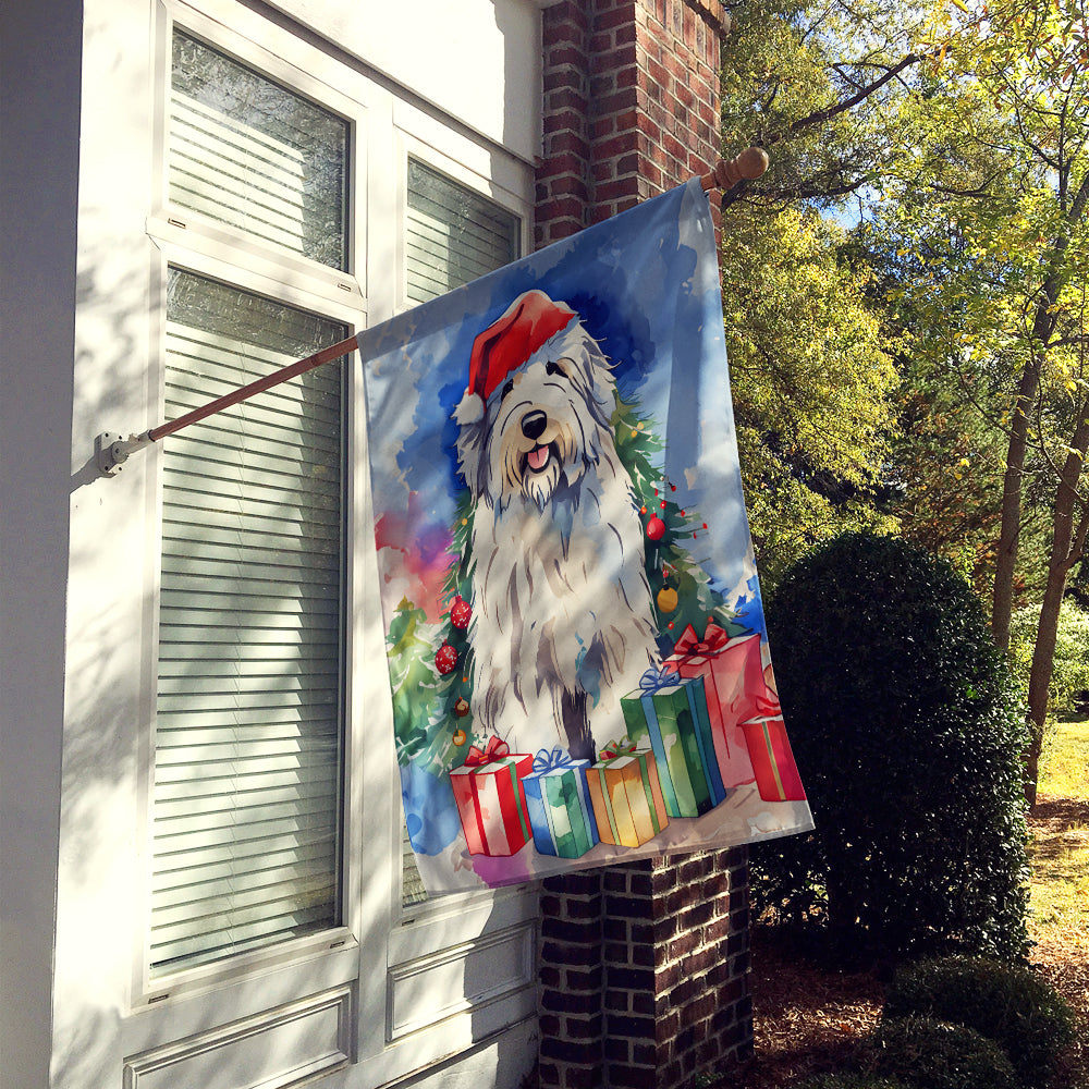 Buy this Old English Sheepdog Christmas House Flag