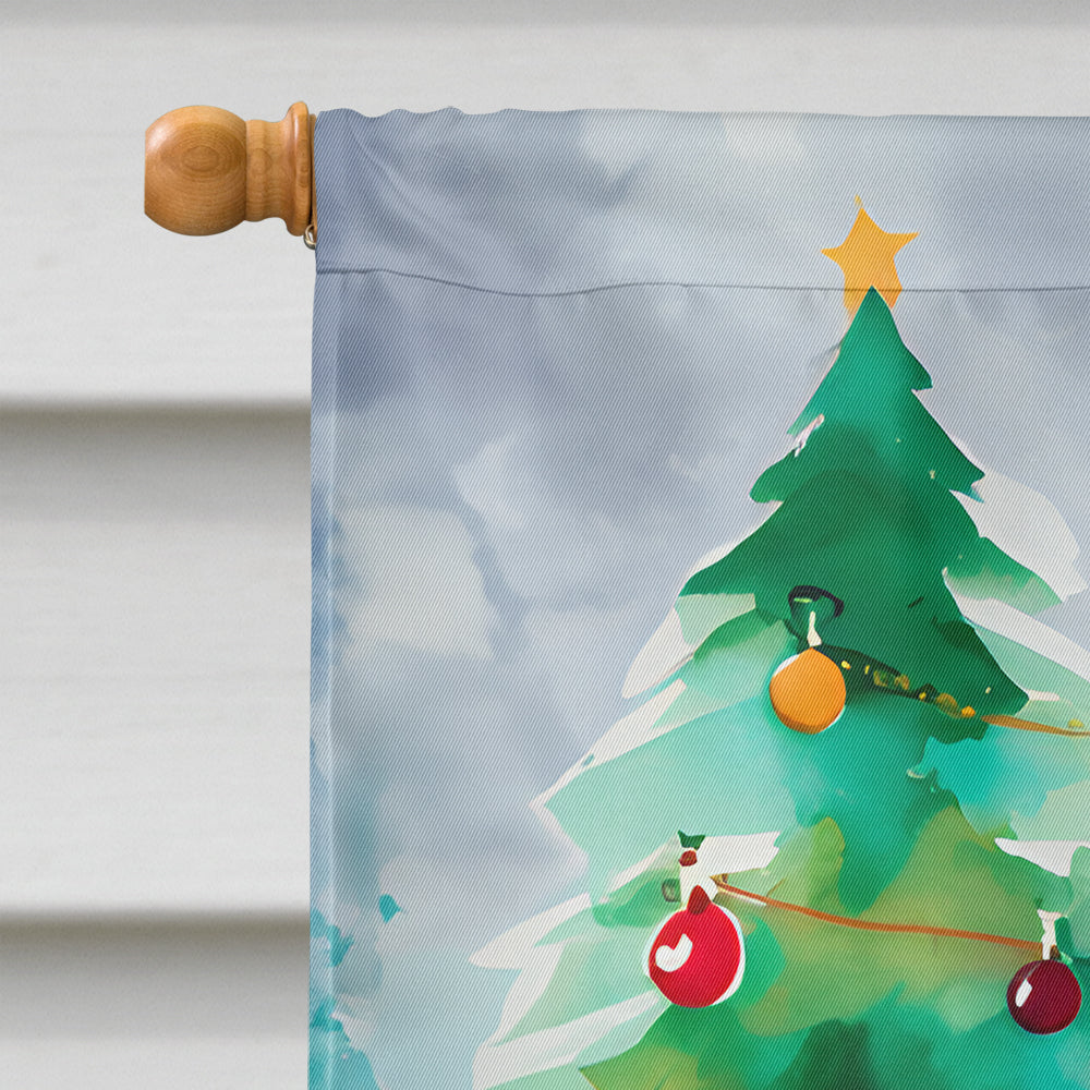 Otterhound Christmas House Flag