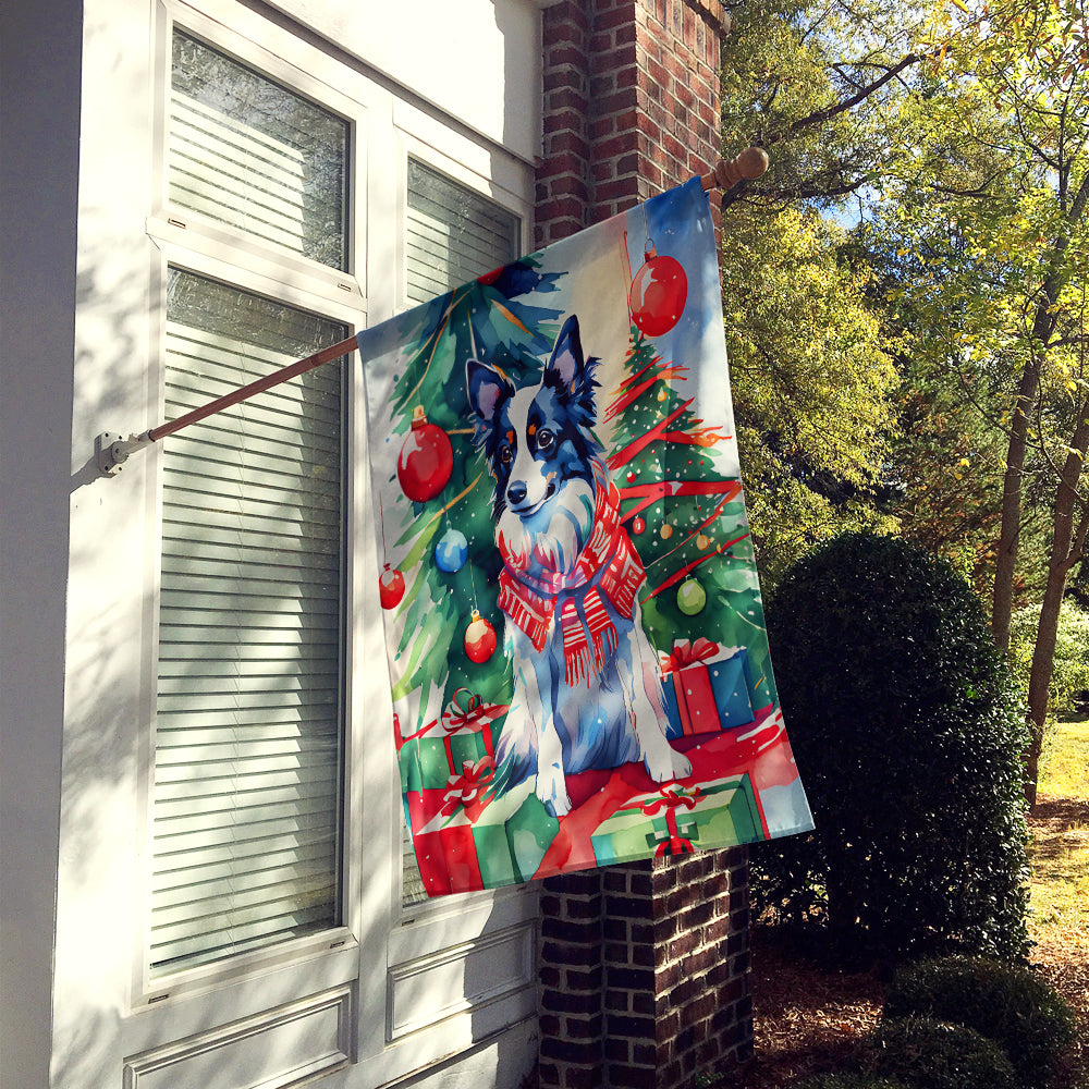 Buy this Papillon Christmas House Flag