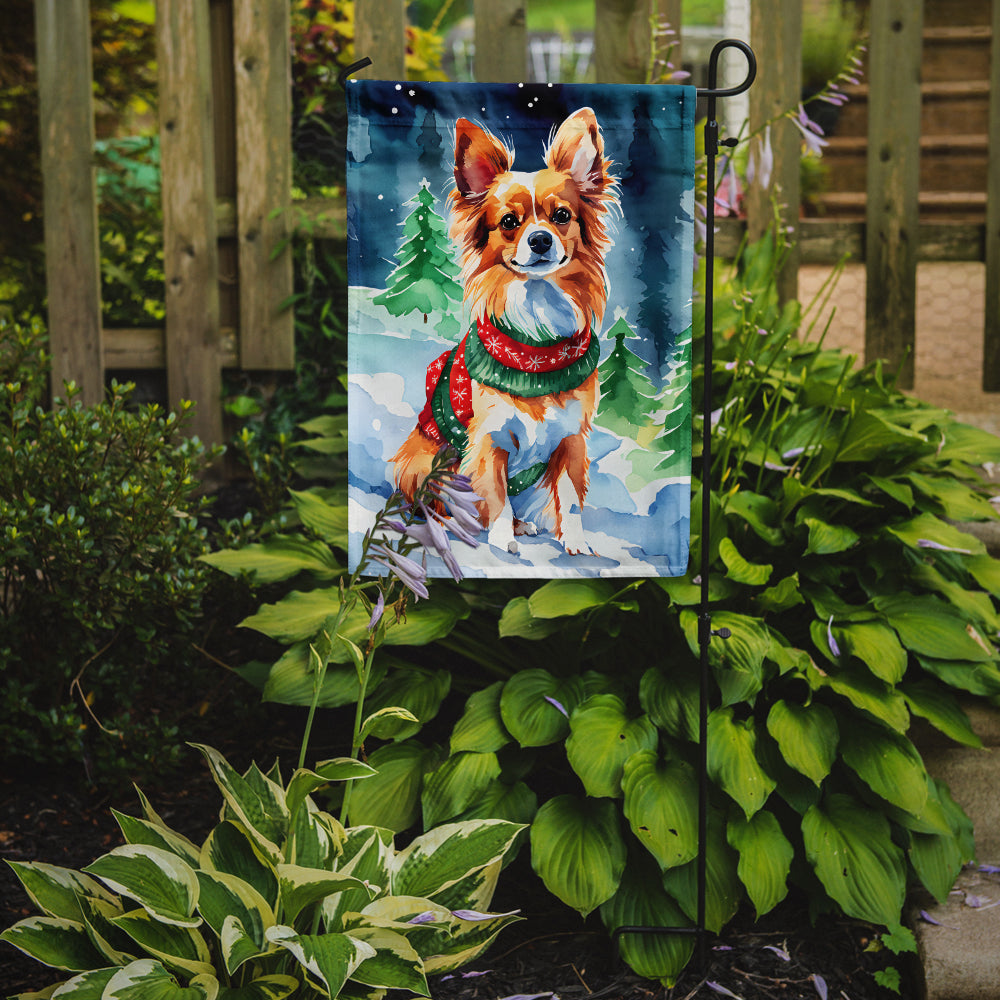 Buy this Papillon Christmas Garden Flag