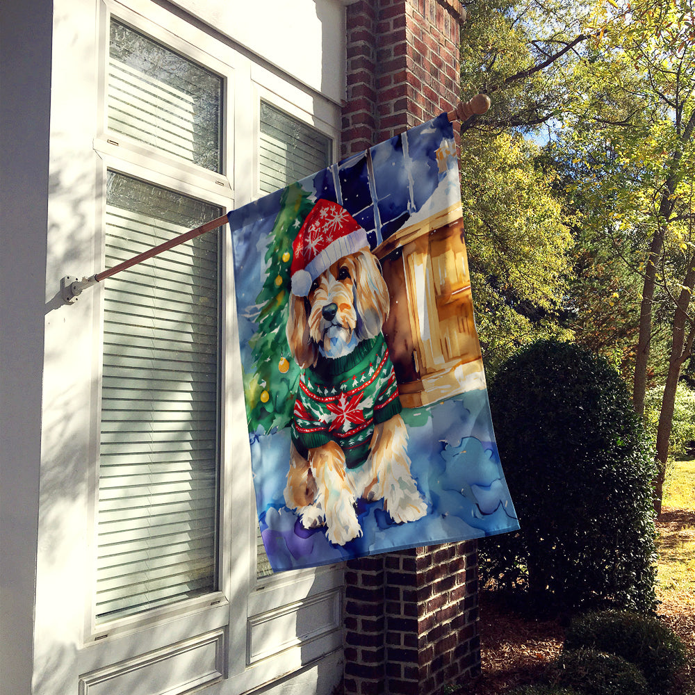 Buy this Petit Basset Griffon Vendeen Christmas House Flag