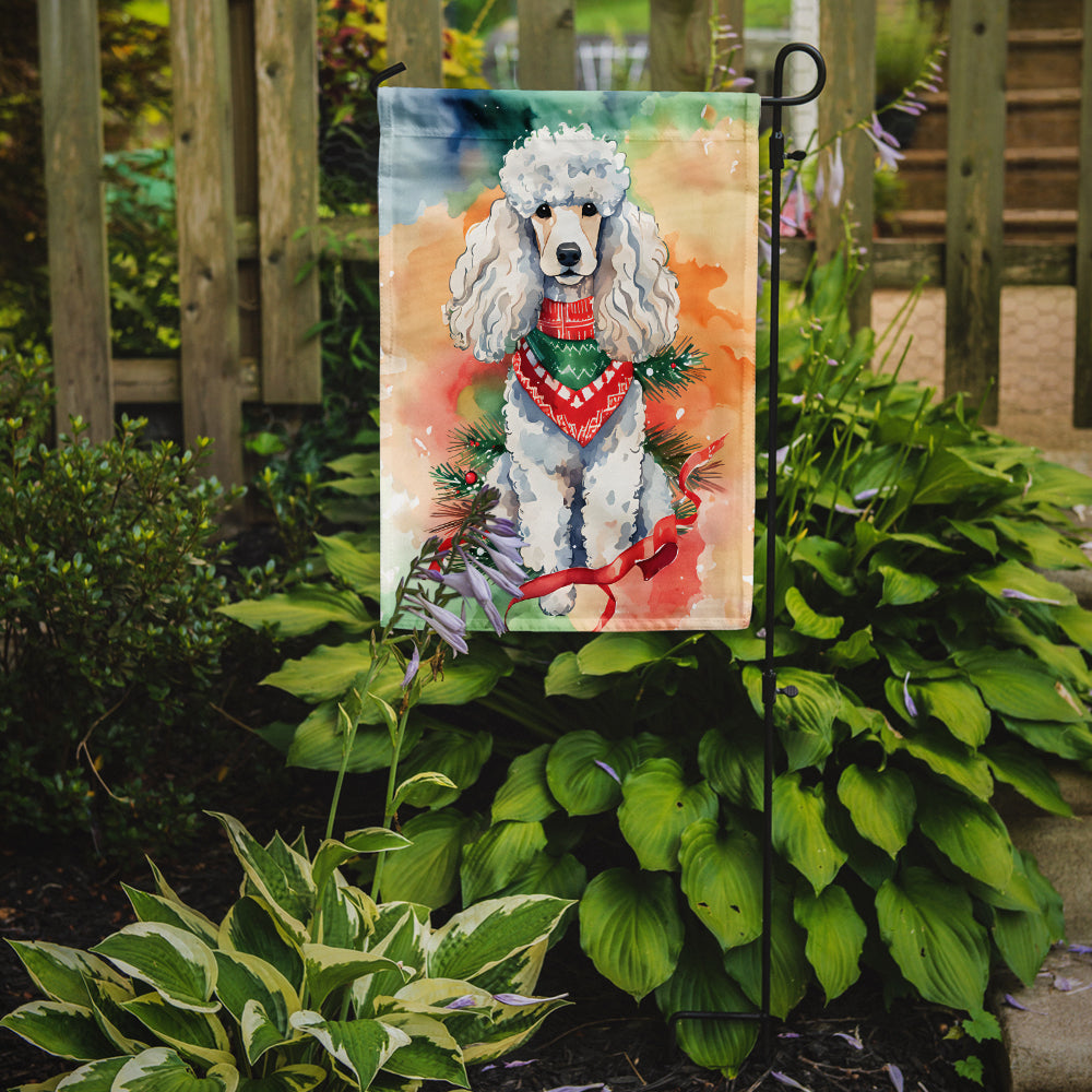 Buy this Poodle Christmas Garden Flag