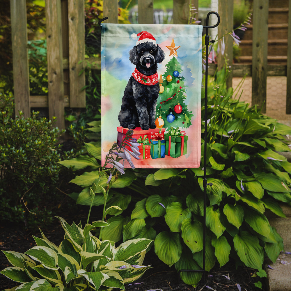 Buy this Poodle Christmas Garden Flag