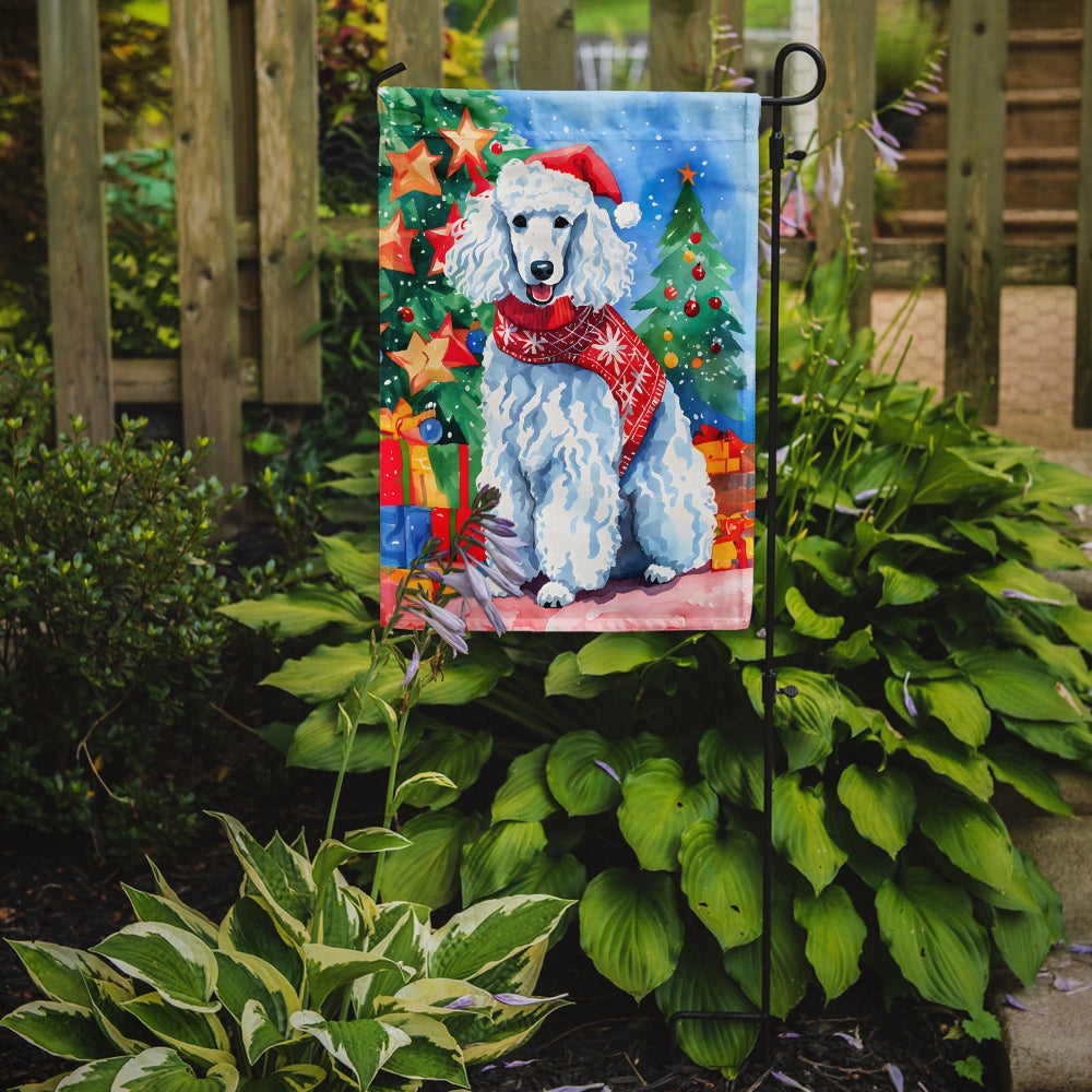 Buy this Poodle Christmas Garden Flag