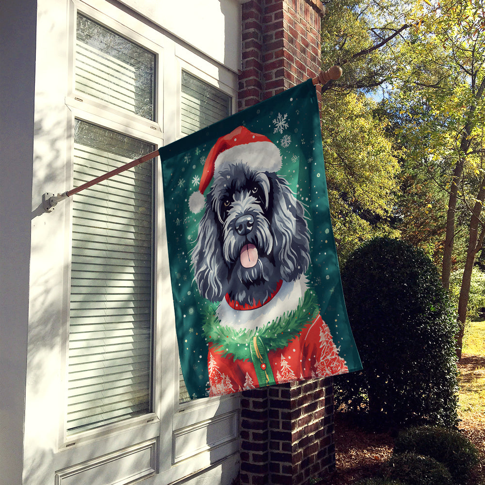 Buy this Portuguese Water Dog Christmas House Flag