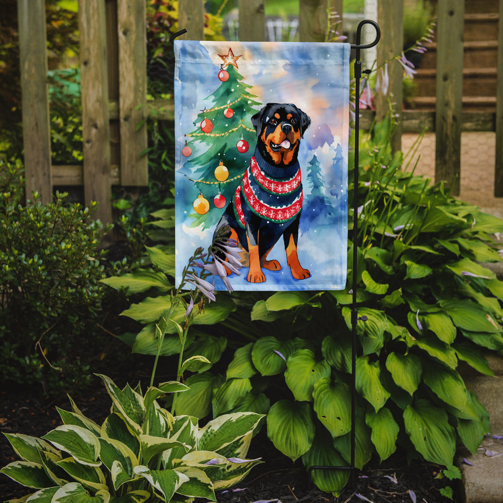 Buy this Rottweiler Christmas Garden Flag