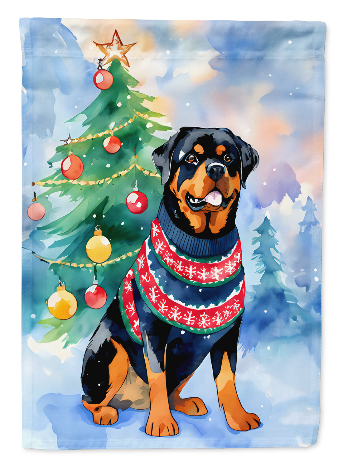 Buy this Rottweiler Christmas Garden Flag