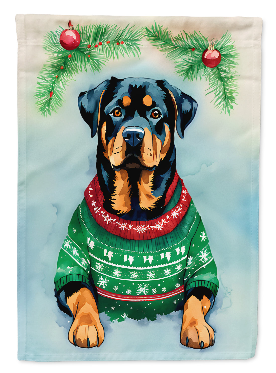 Buy this Rottweiler Christmas Garden Flag