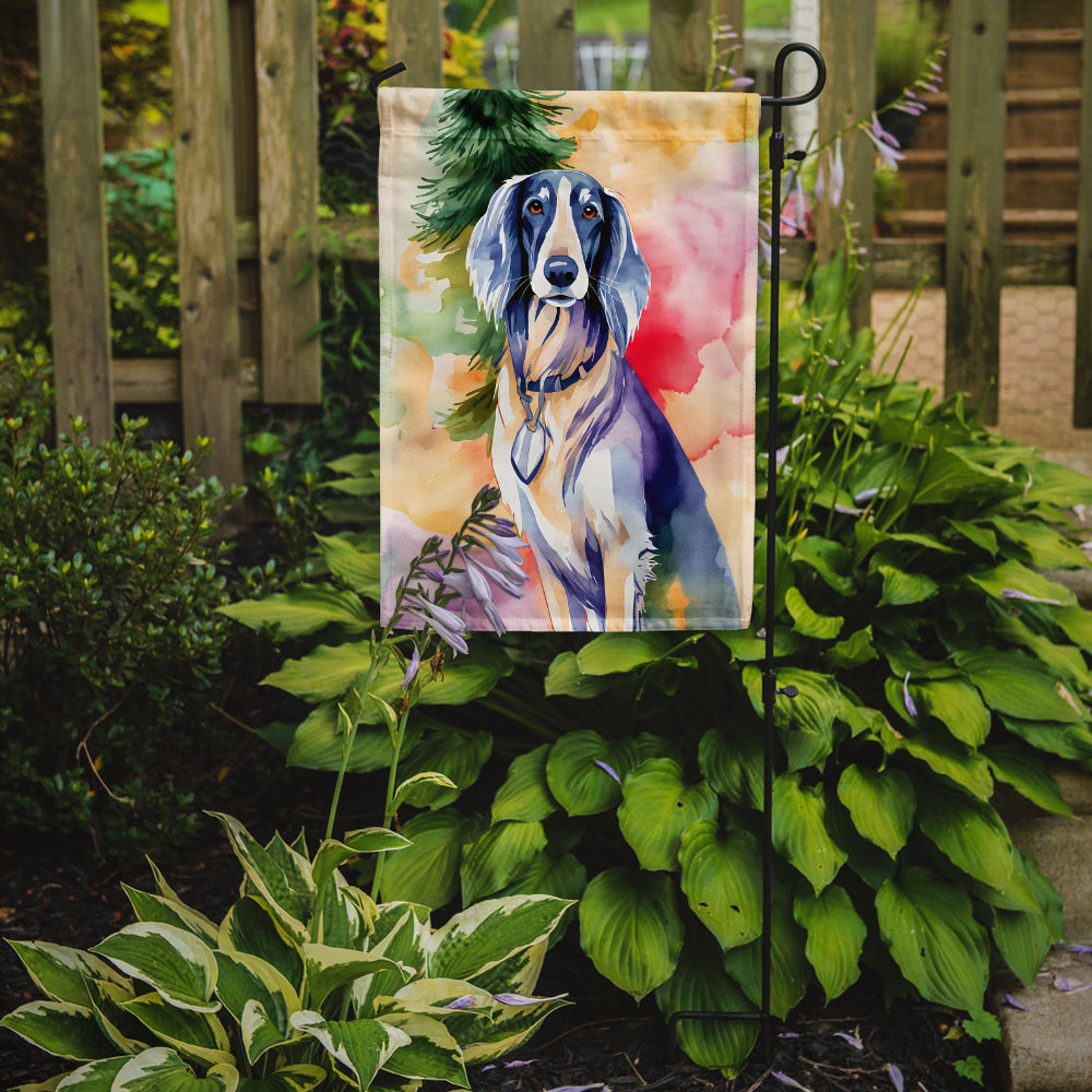 Buy this Saluki Christmas Garden Flag