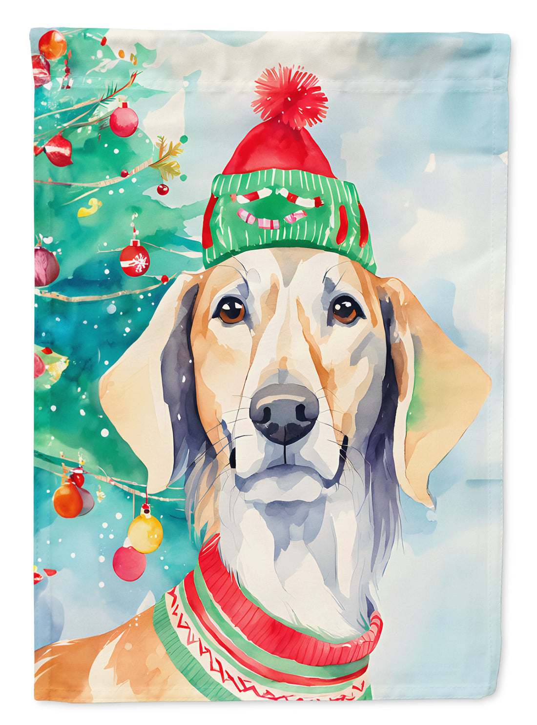 Buy this Saluki Christmas Garden Flag