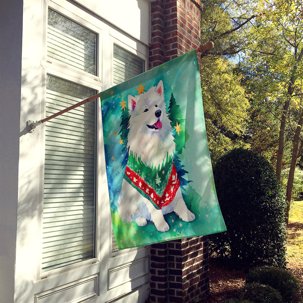 Buy this Samoyed Christmas House Flag