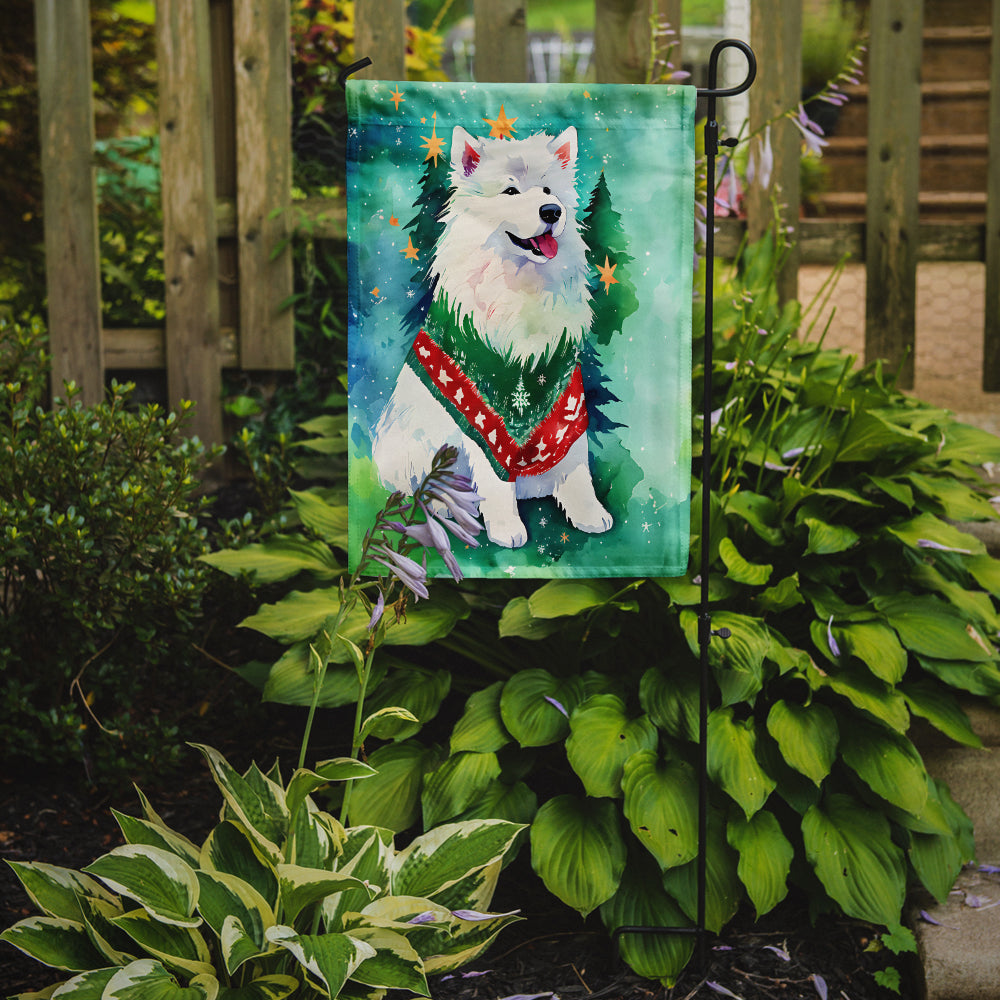 Samoyed Christmas Garden Flag