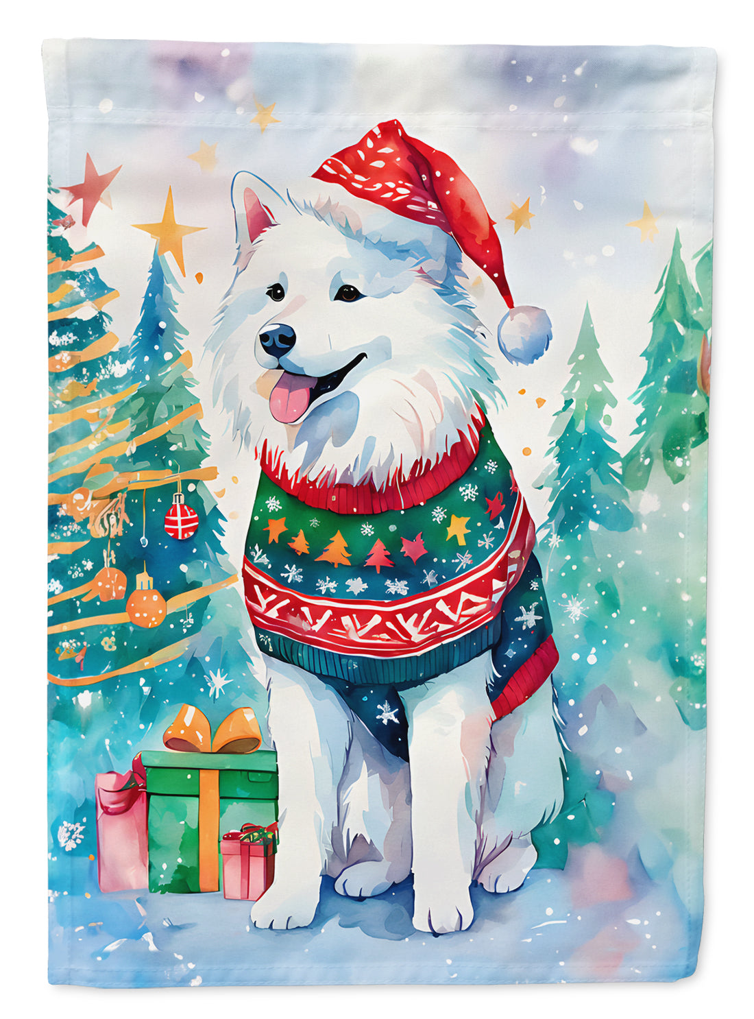 Buy this Samoyed Christmas Garden Flag