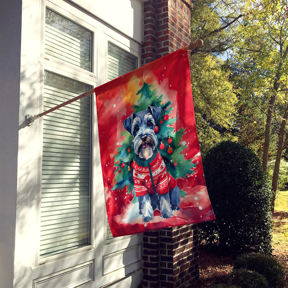 Buy this Schnauzer Christmas House Flag