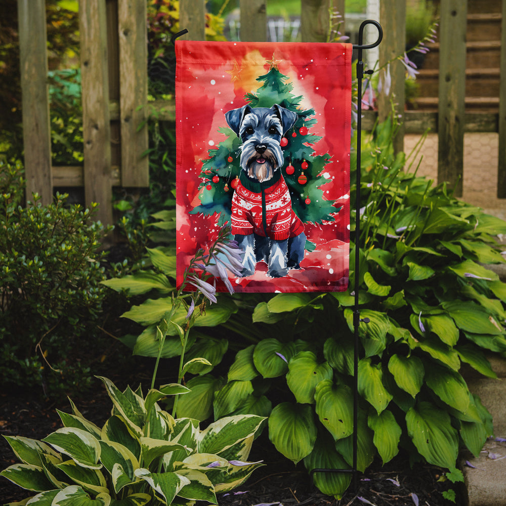 Buy this Schnauzer Christmas Garden Flag