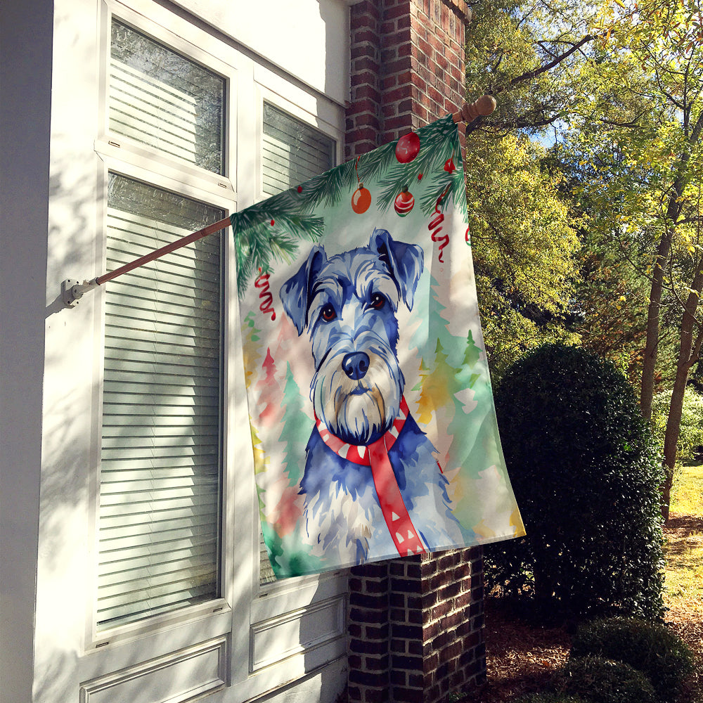 Buy this Schnauzer Christmas House Flag