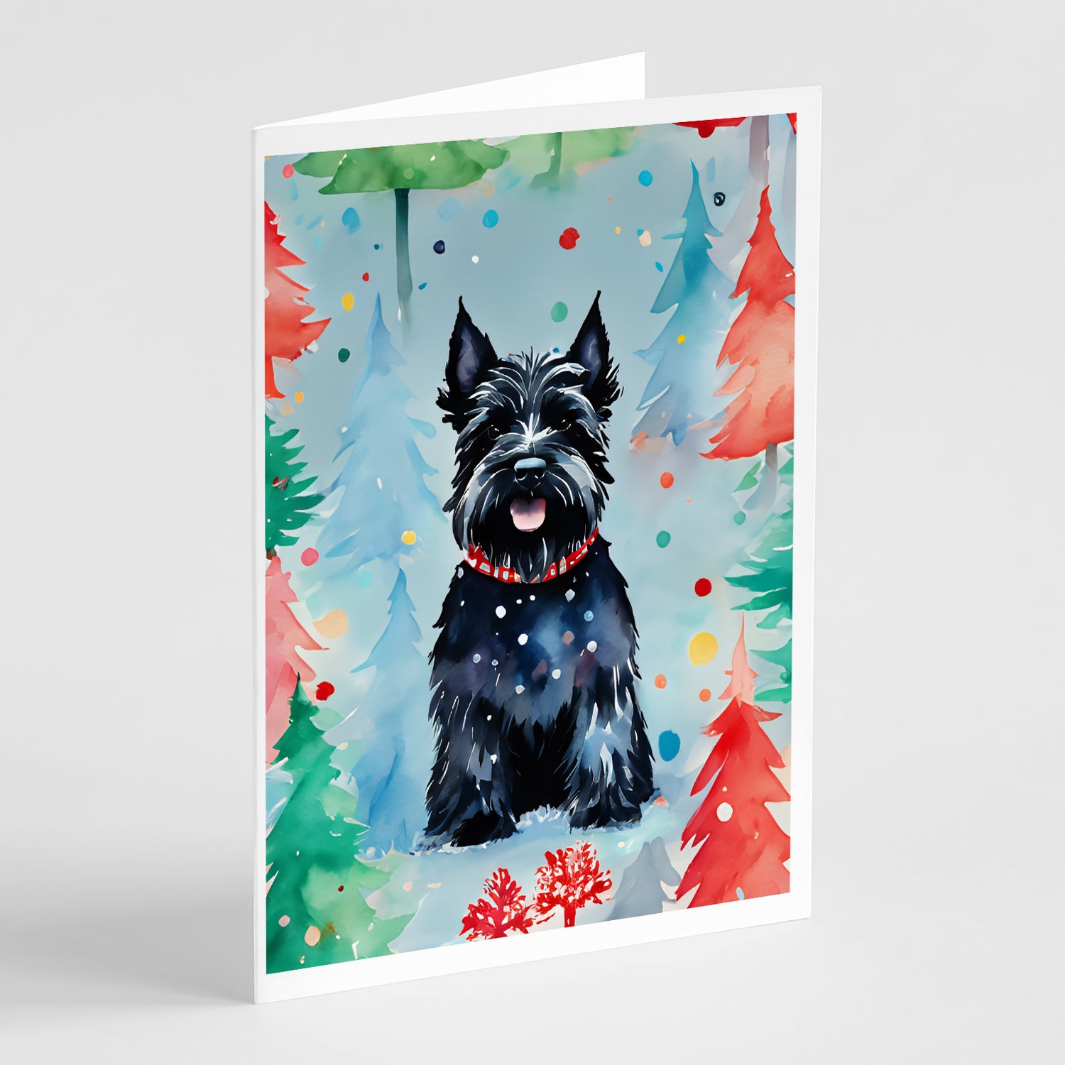 Buy this Scottish Terrier Christmas Greeting Cards Pack of 8