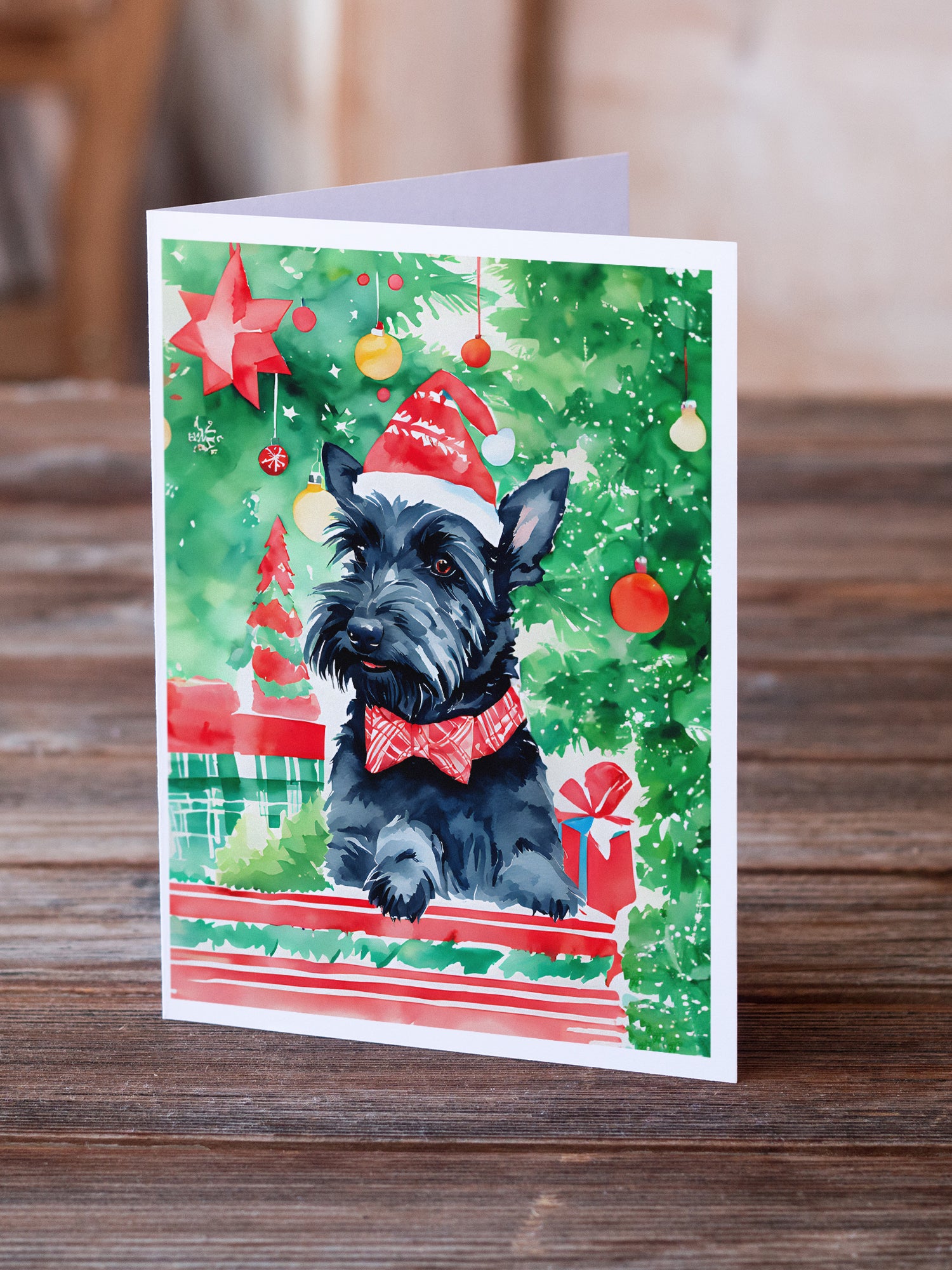 Buy this Scottish Terrier Christmas Greeting Cards Pack of 8