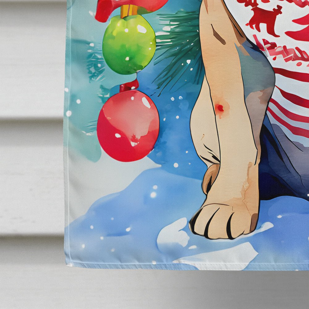 Shar Pei Christmas House Flag