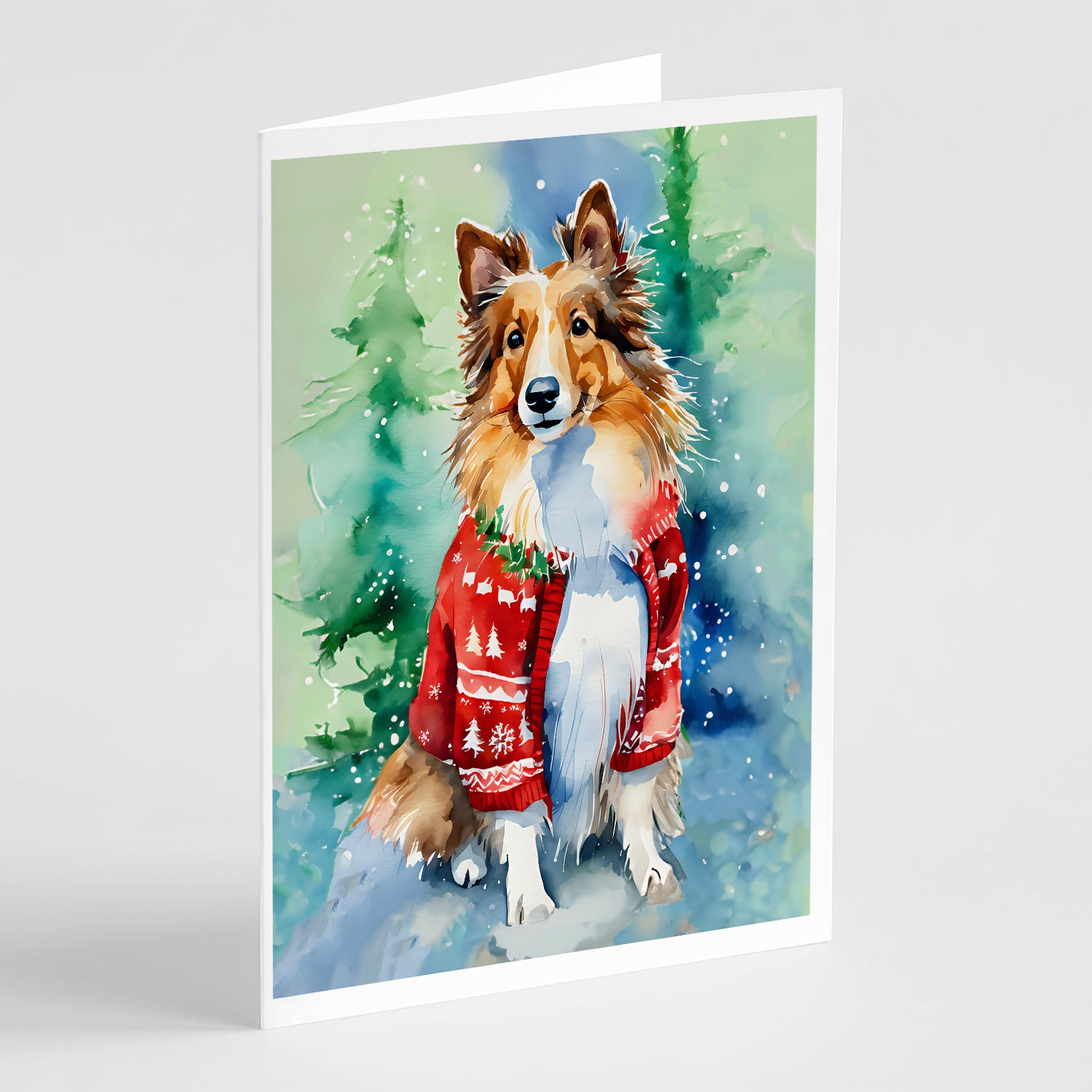 Buy this Sheltie Christmas Greeting Cards Pack of 8