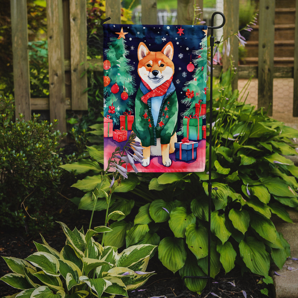 Buy this Shiba Inu Christmas Garden Flag