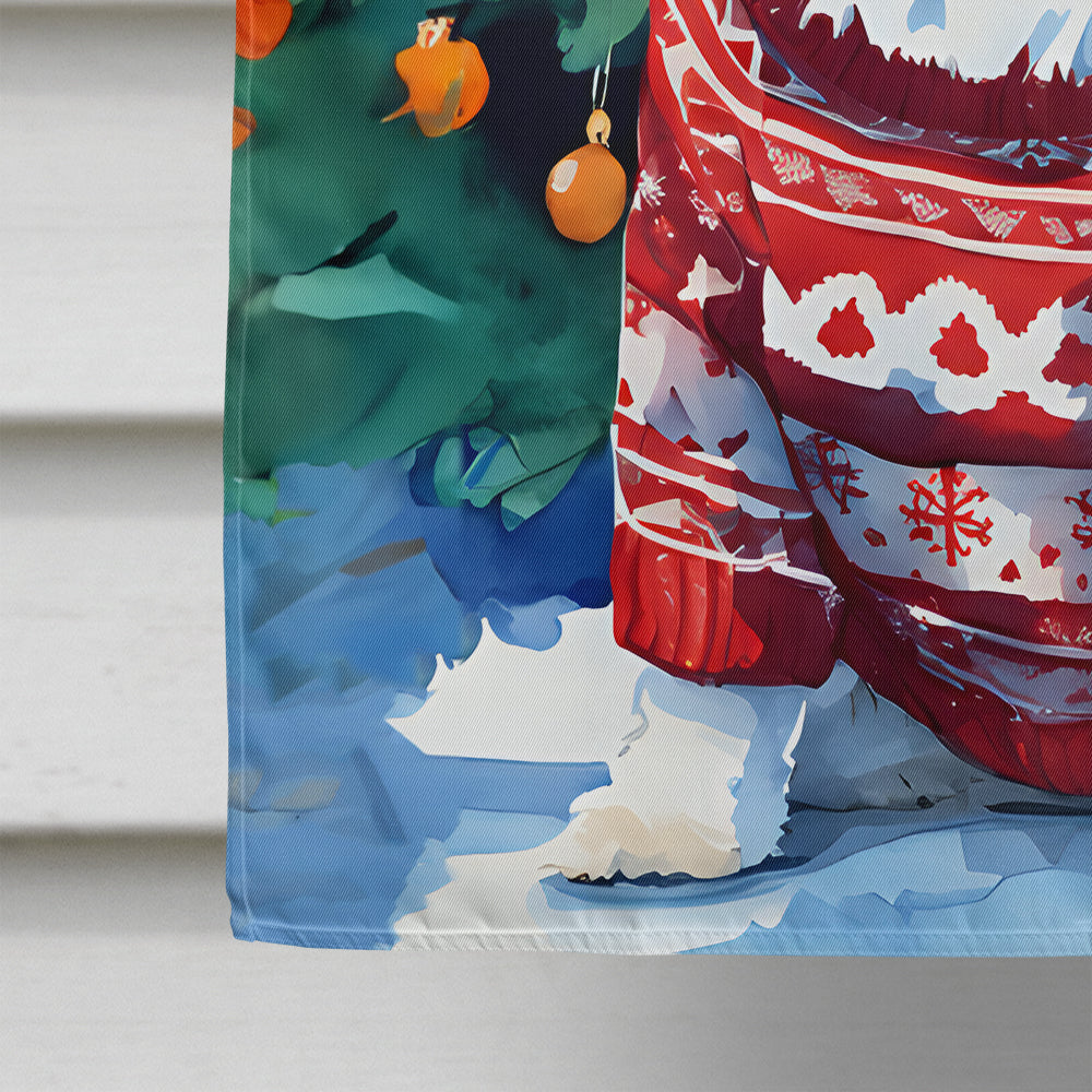 Shih Tzu Christmas House Flag